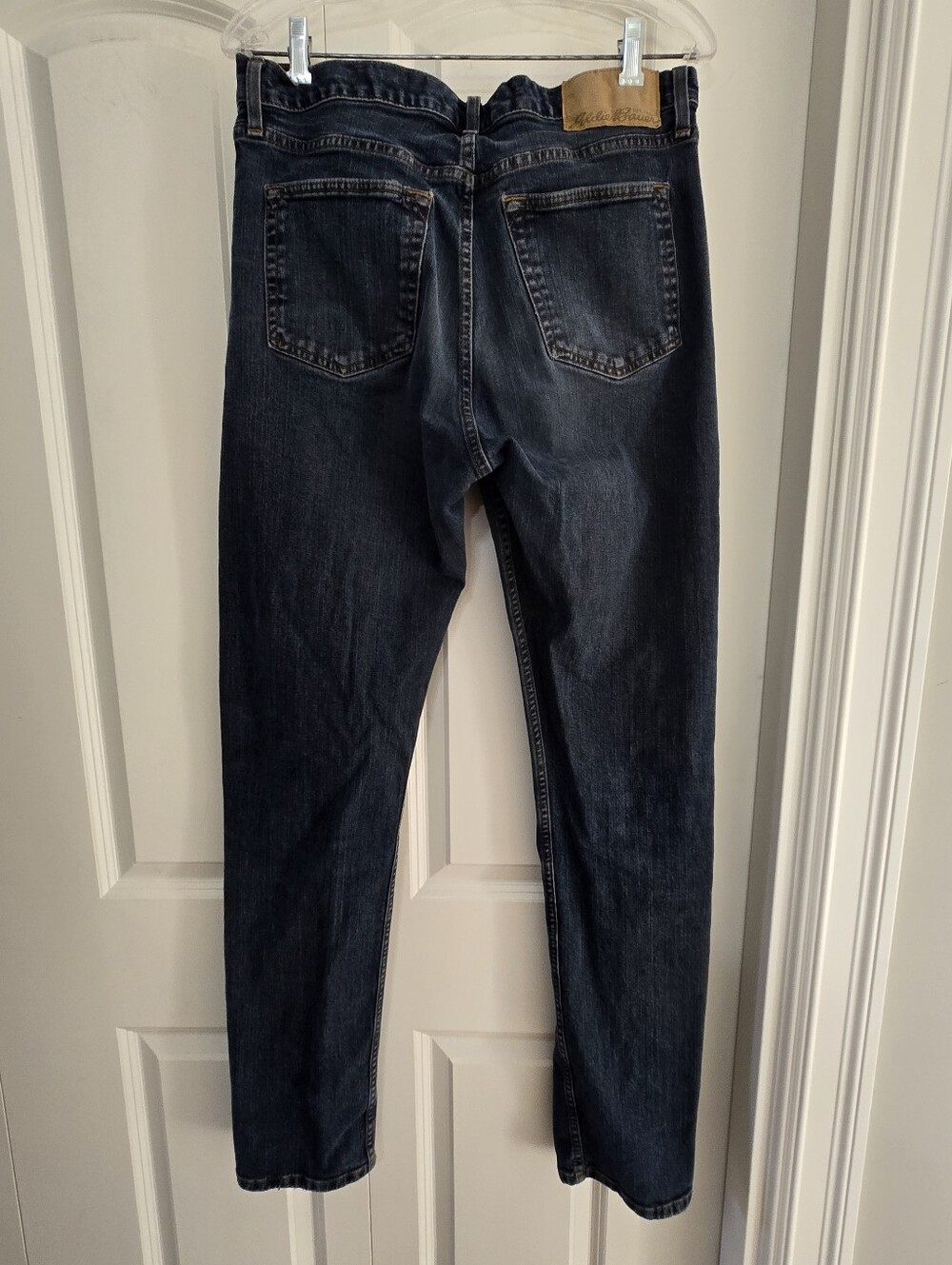 Eddie Bauer Men's Straight Dark Blue Denim Jeans